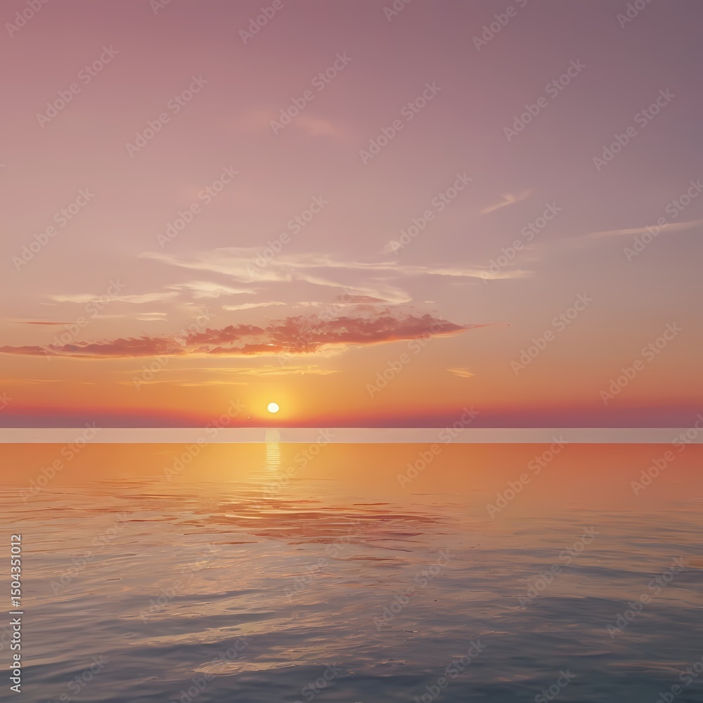 Obraz premium sunset over the ocean