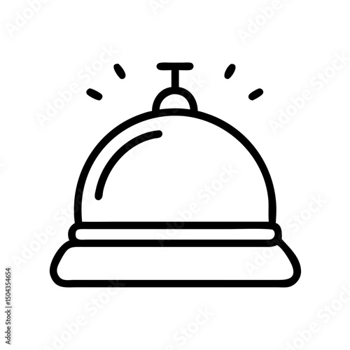 vector illustration of a bell