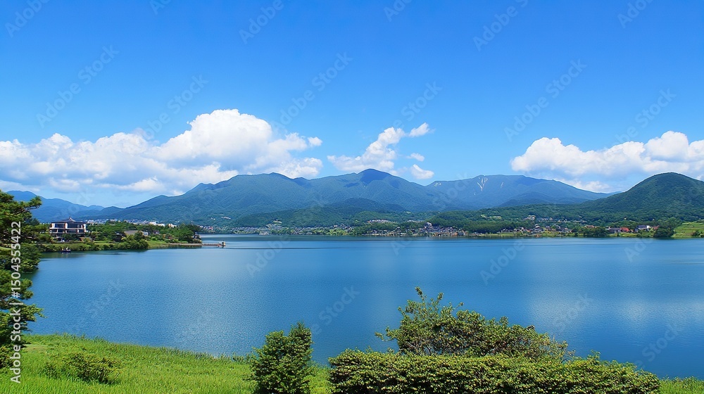 lake and mountains lake and mountains