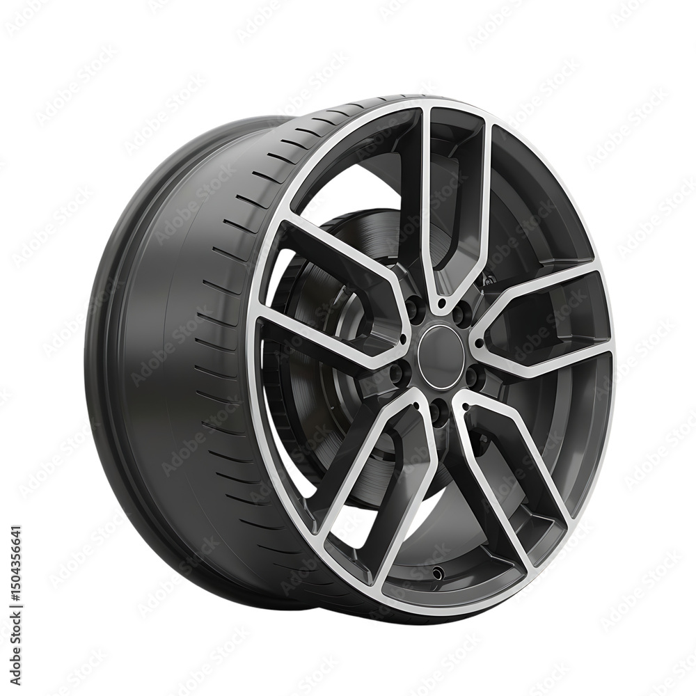 Obraz premium Black Alloy Wheels