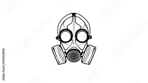 Mysterious mask evokes thoughts of survival and resilience in an uncertain world