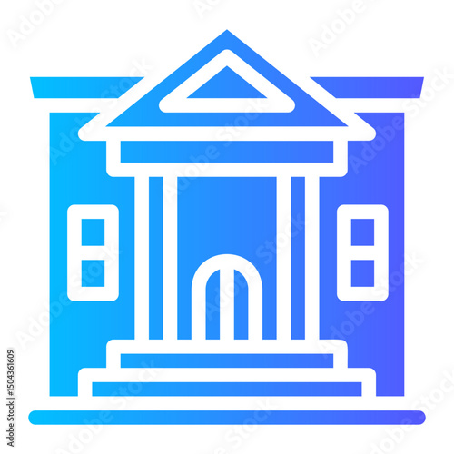 Parliament Building Vector Illustration – Government Landmark in Minimal Style