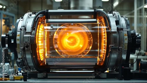 Futuristic fusion reactor generates intense energy