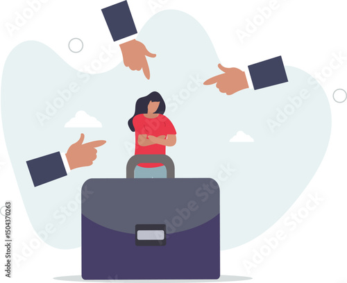 Toxic work, abuse or bullying colleagues, bad culture make exhausted depressed employee, fear of failure and responsibility. character life .
