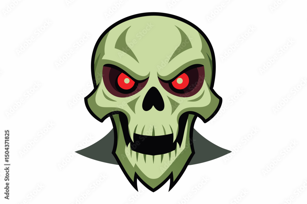 Fototapeta premium halloween skull with a skull