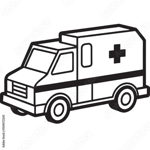 Ambulance Medical Emergency Vehicle Illustration vector