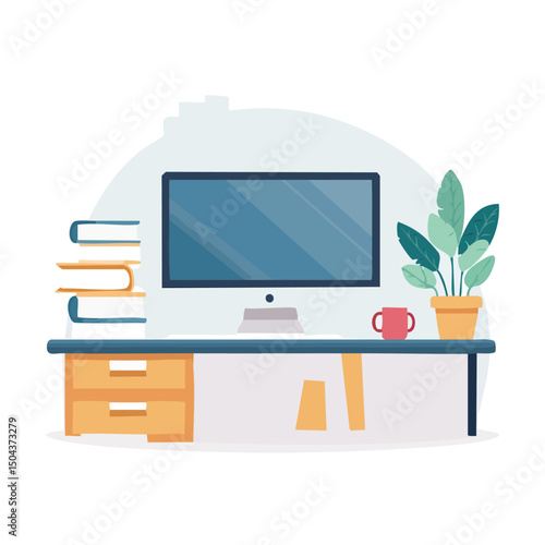 A collection of flat design vector icons illustrating various digital display devices like computers, laptops, and smart TVs