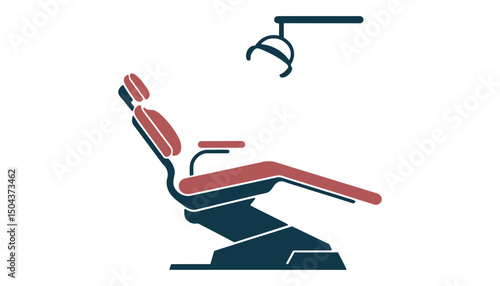 Modern Dental Chair Icon for Clinic Equipment Vector Illustration 