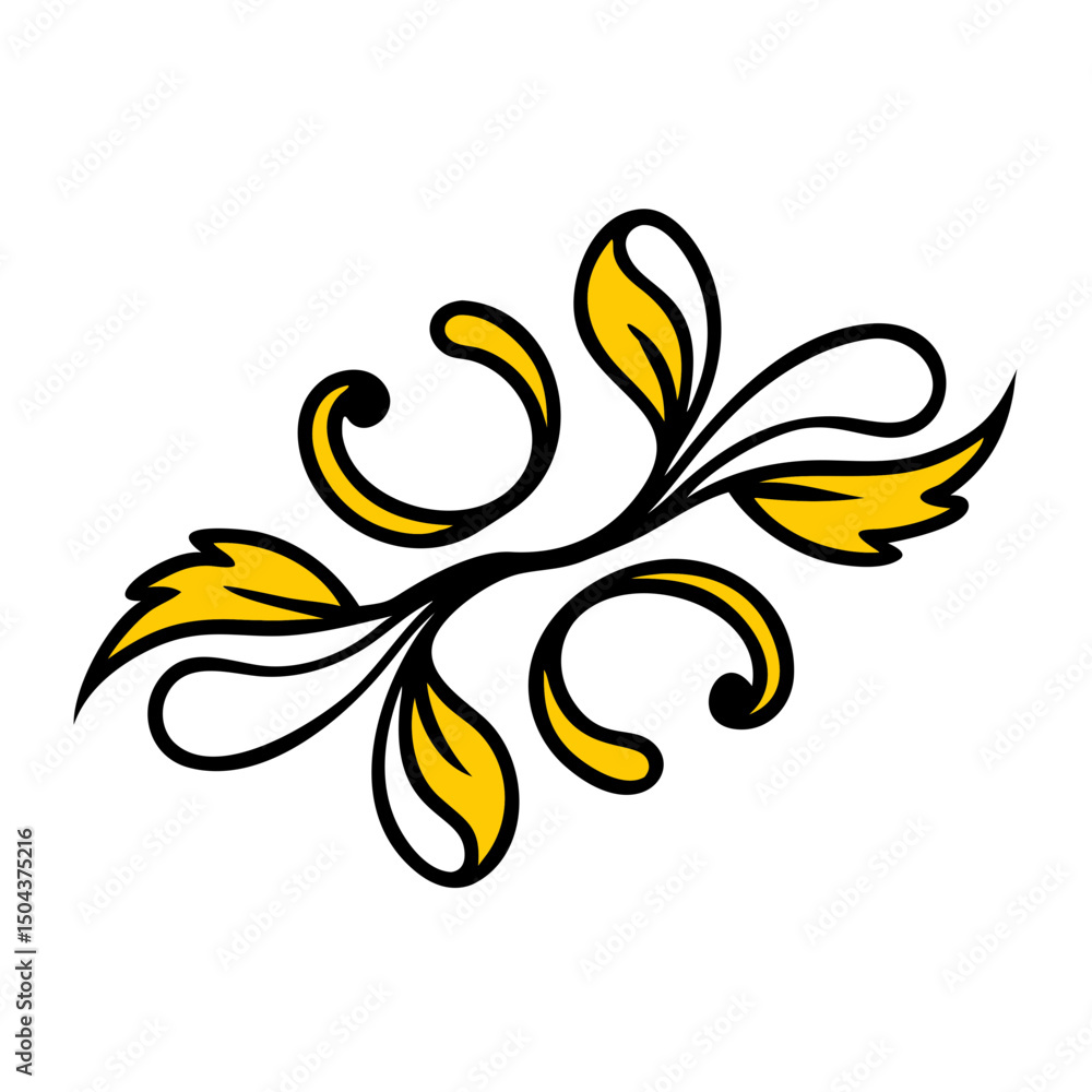 Obraz premium amazing vector illustration of an abstract floral design