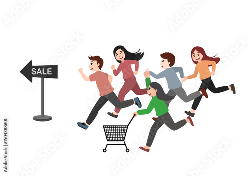 People run around hunting for discounts