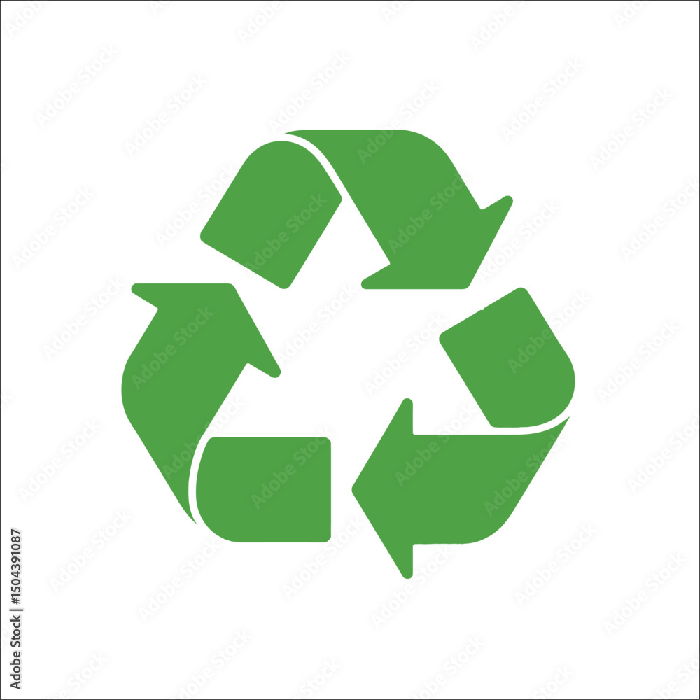 Obraz premium recycle symbol on white background