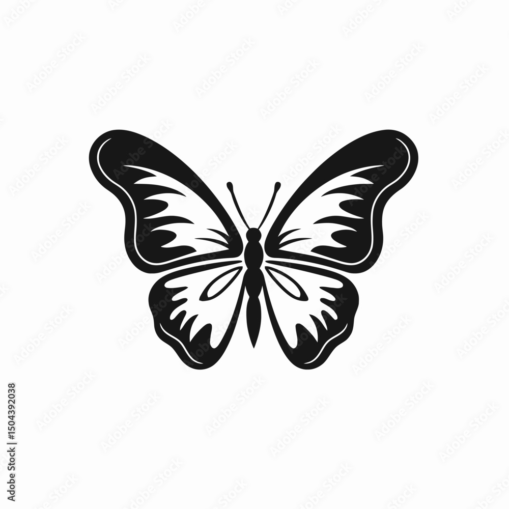Butterfly insect vector illustration design nature animal graphic art wings spring summer beauty black pattern silhouette Butterfly insect vector illustration design nature animal graphic art wings spring summer beauty black pattern silhouette