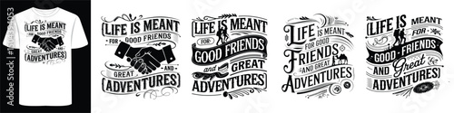 Typography T-Shirt with USA Travel Vibes