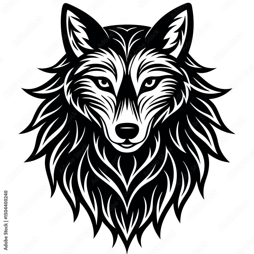 Fototapeta premium Wolf vector illustration. 