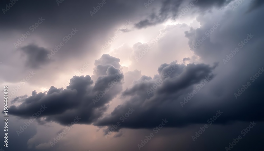Obraz premium very dark sky with some clouds in it
