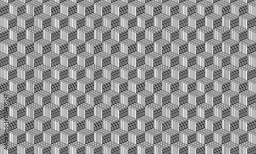 woven bamboo seamless pattern with square shape for wallpaper or background vector illustration.