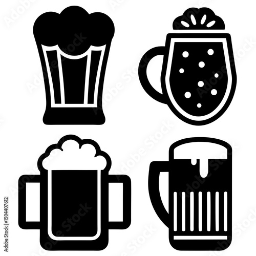 Beer vector artwork suitable for packaging, promo materials, party decor, and web use. Clean, crisp, and editable.