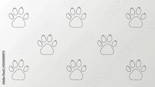 seamless pattern with footprints