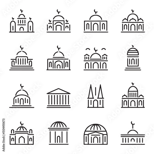 Mosque Logo Design Vector,