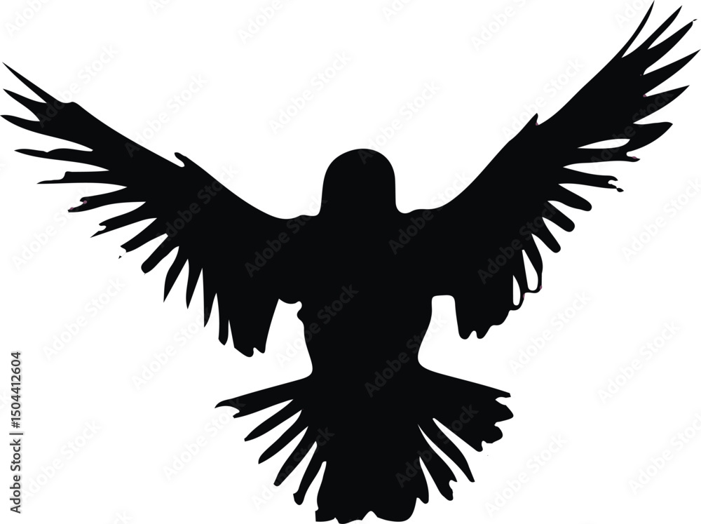 Obraz premium flying bird silhottee