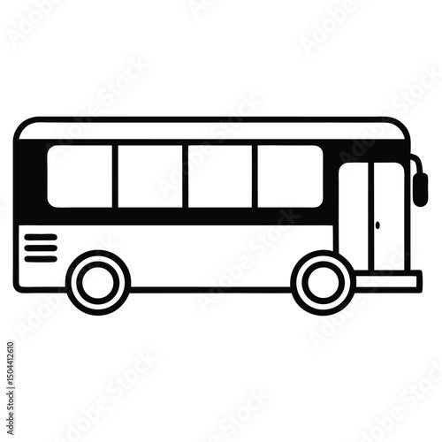 Vintage red London double decker bus vector illustration for public travel and city tour transportation