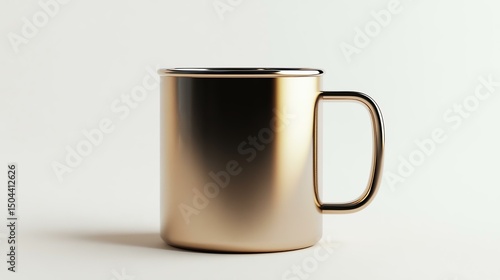 This elegant metallic mug features a sleek design with a polished finish. Perfect for coffee, water, or tea, it complements any modern kitchen or office decor.