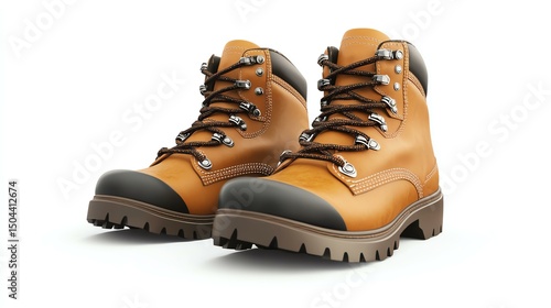 Stylish brown hiking boots designed for comfort and durability, perfect for outdoor adventures. Ideal for exploring nature trails or tackling rugged terrains with confidence.