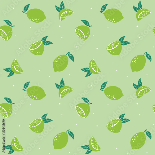 Seamless Lemon Fruit Pattern – Colorful Tropical Exotic Fruit Background