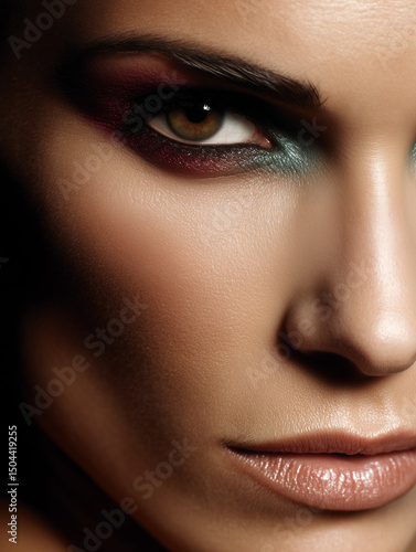 Extreme closeup fashion por...