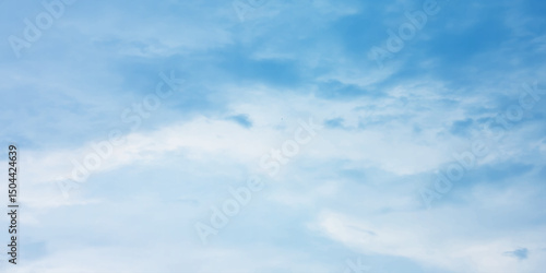 sunny sky blue light watercolor background. Aquarelle painting brush effect card paper textured canvas cloudy smoke space for text, entertaining card, template. aquamarine color graphics illustration