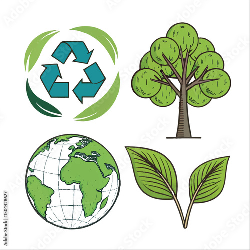  ecology icon set ecofriendly icon nature icons 
