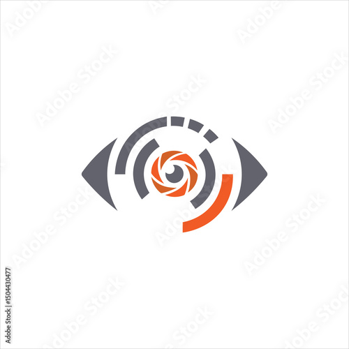 Online Logo design with eye icon