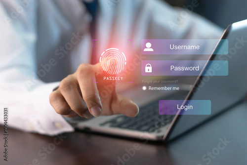 concept of using Passkey instead of a code set for maximum security Biometric Lock