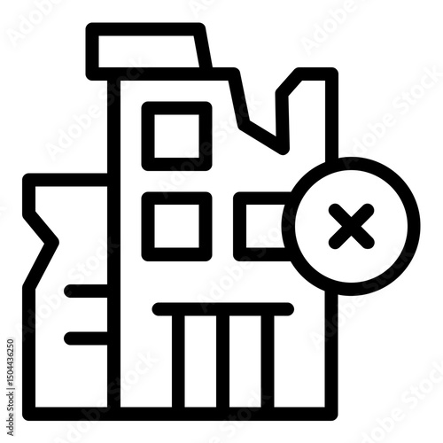 company collapse icon line