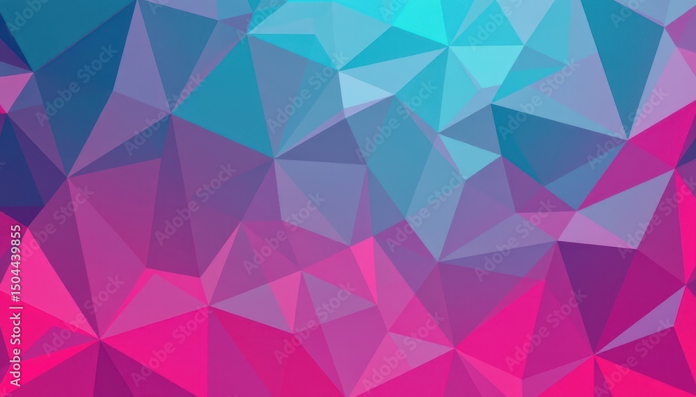 Obraz premium Colorful Geometric Abstract Background with Triangular Shapes