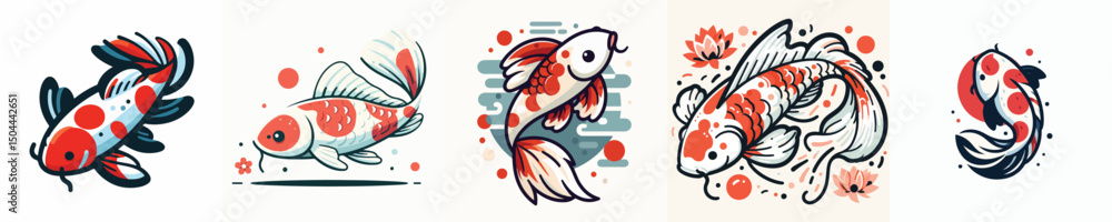 Obraz premium vector of a koi fish
