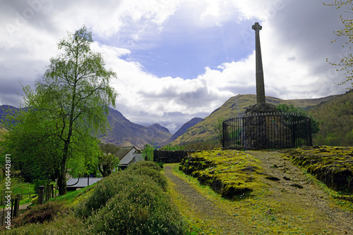 Photos The Glencoe Massacre Memorial, in April, 2025.