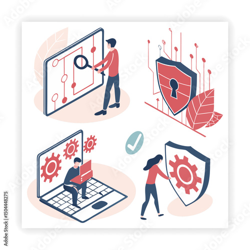Cyber Safety Visual Resources Data Privacy Doodles, Cybersecurity Doodles, 