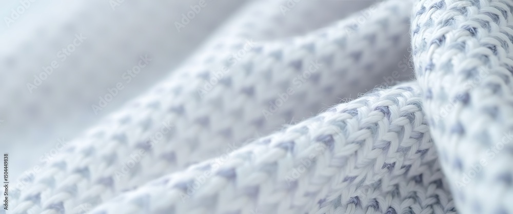 Naklejka premium close up of a white and blue fabric