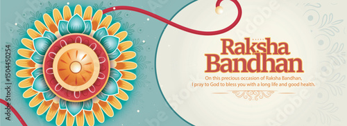 Raksha Bandhan sale illustration Greeting Card Template greeting,poster Design. 
