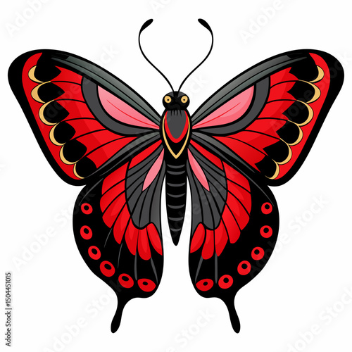 Parides tros butterfly