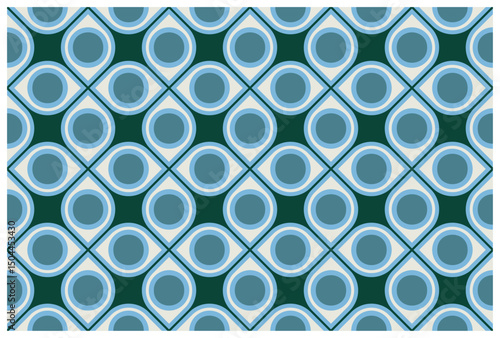 Decorative background seamless vector pattern. Architectural backdrop and textile surface pattern designs series