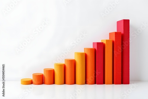 Climbing Success: Vibrant orange and red bar graph symbolizing progress, growth, and upward trajectory, representing business success. Free Download Climbing Success: Vibrant orange and red bar graph symbolizing progress, growth, and upward trajectory, representing business success. - GFXLoad