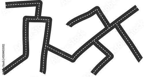Creative maze puzzle for kid activities. path for location map. road map.