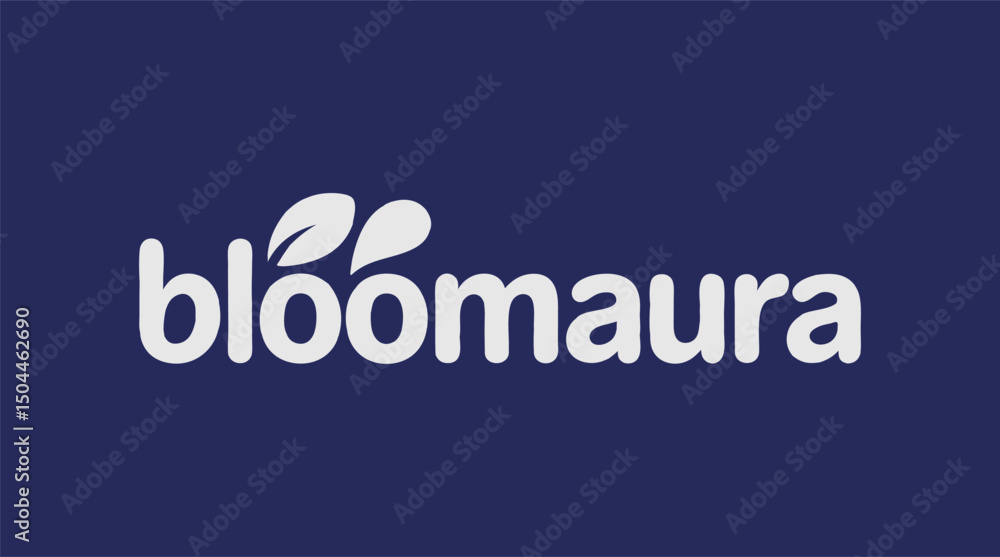 BlooMaura Logo - Leaf Design BlooMaura Logo - Leaf Design