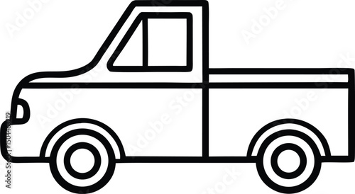 Pickup Truck Isolated