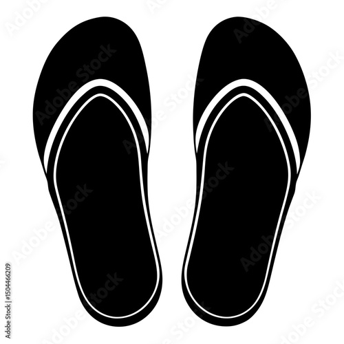 flip flops isolated on white