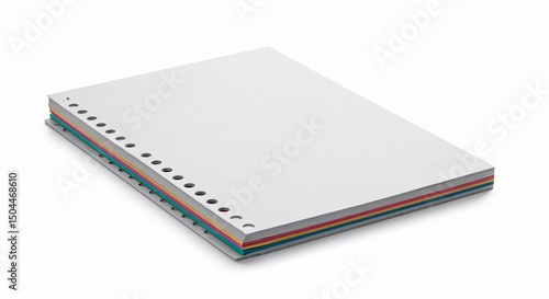Wallpaper Mural Blank notebook with colorful edges on a white background   Torontodigital.ca