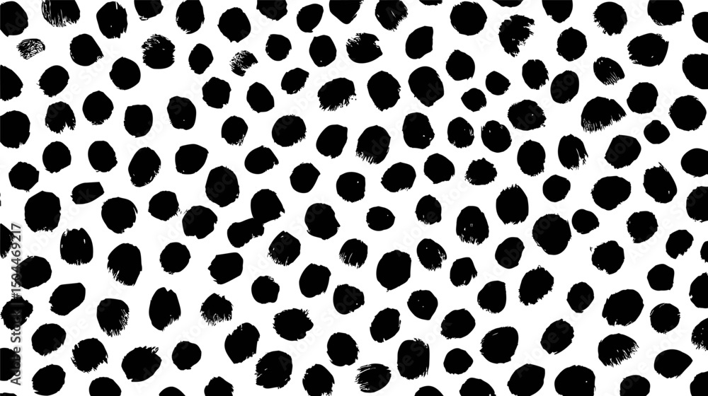 Black ink spots pattern, abstract leopard print design. Vector illustration Black ink spots pattern, abstract leopard print design. Vector illustration