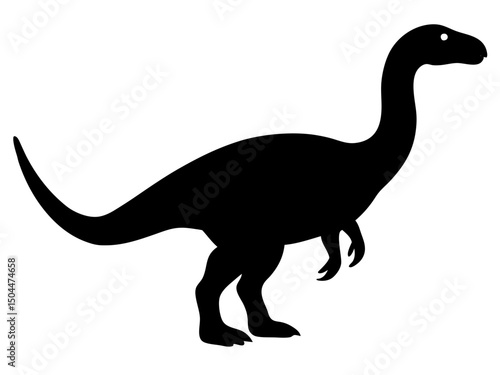 dinosaur anima icon,dinosaur  simple silhouette  vector illustration